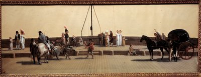 Passage du Pont Royal in Parijs door Louis Leopold Boilly
