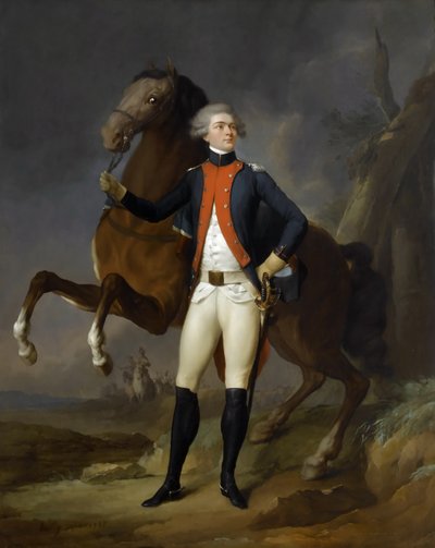 Portret van Gilbert Motier de Marquis De La Fayette 1757-1834 door Louis Leopold Boilly