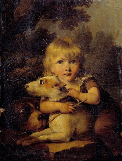 Portret van Louis Arnault (1803-1885) als kind door Louis Leopold Boilly