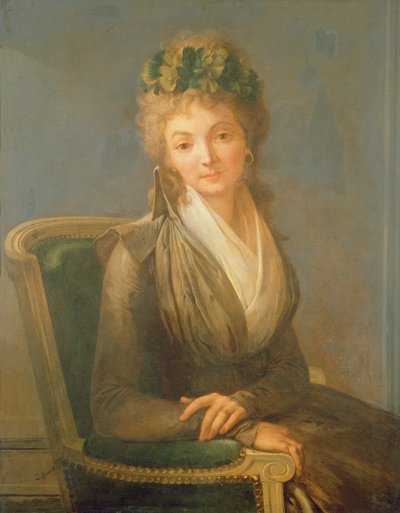 Portret vermoedelijk van Lucile Desmoulins (1771-94) 1794 door Louis Leopold Boilly
