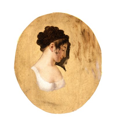 Profiel van het hoofd van een jonge vrouw, ca. 1794 door Louis Leopold Boilly