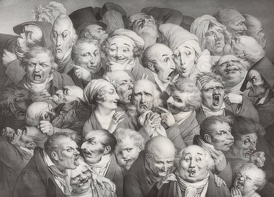 Réunion de 35 têtes diverses. 1825 door Louis Leopold Boilly