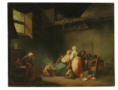 Soep voor de katten door Louis Leopold Boilly