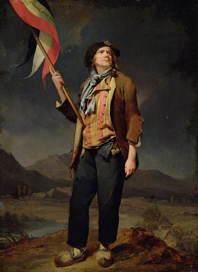 De zanger Chenard, als een Sans-Culotte door Louis Leopold Boilly