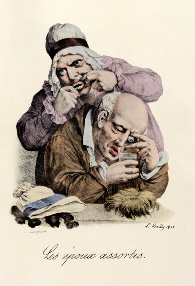 De gevarieerde spoelen Gravure door Louis-Leopold Boilly door Louis Leopold Boilly