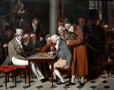 Het interieur van een café genaamd 
