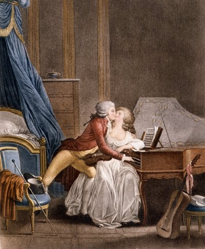 De prelude van Nina. Gravure door Boilly door Louis Leopold Boilly