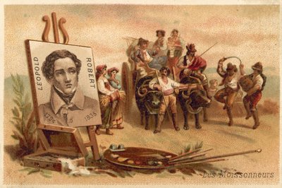 De Oogsters door Louis Leopold Robert door Louis Leopold Robert