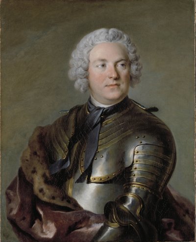Portret van Carl Gustaf Tessin door Louis Tocqué