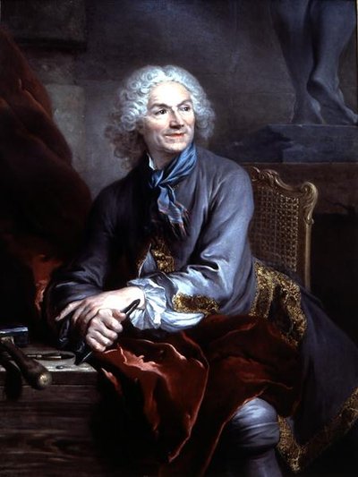 Portret van Jean Louis Lemoyne (1665-1755) door Louis Tocqué