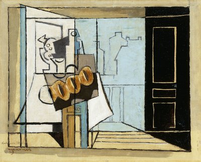 Maandag, het open raam, 1929 door Louis Marcoussis