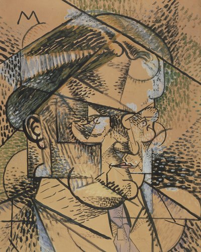 Portret van Edouard Gazanion, 1912 door Louis Marcoussis