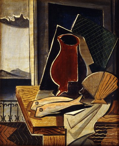 Tafel voor een balkon, 1926 door Louis Marcoussis