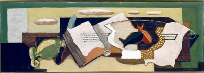 Vaas met goudvissen door Louis Marcoussis