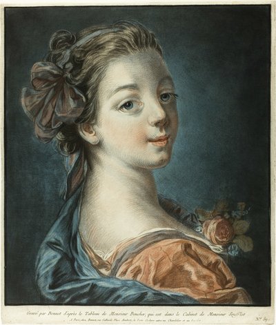 Buste van een vrouw door Louis Marin Bonnet