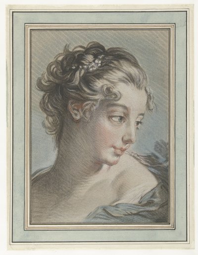 Buste van een jonge vrouw door Louis Marin Bonnet