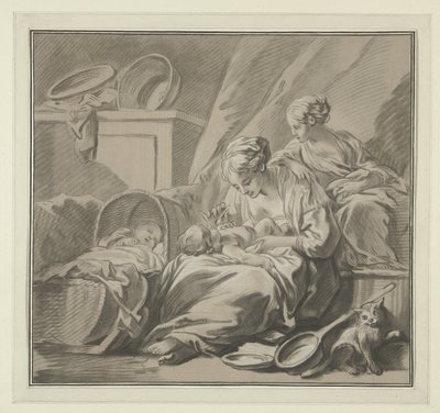 De goede moeder door Louis Marin Bonnet