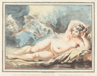 Jupiter en Danaë door Louis Marin Bonnet