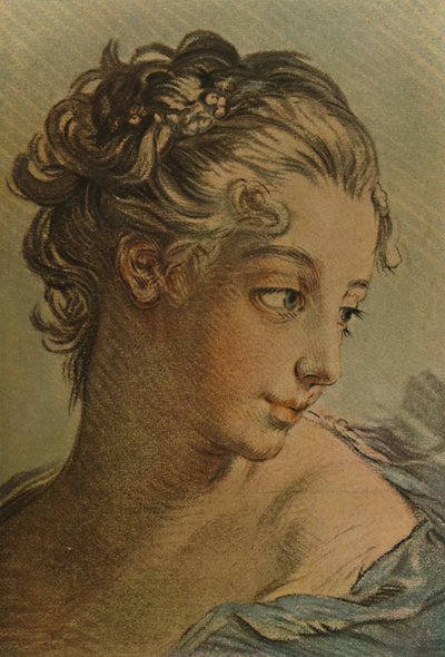 La Tete DUne Jeune Fille, Hoofd van een jong meisje, c1760-1790, 1913 door Louis Marin Bonnet