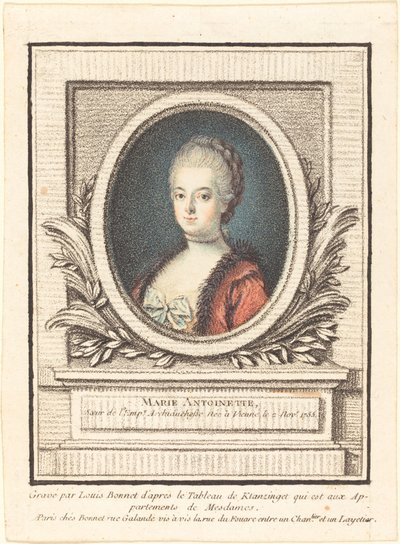 Marie-Antoinette, Dauphine door Louis Marin Bonnet