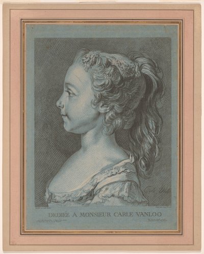 Marie-Rosalie Vanloo door Louis Marin Bonnet