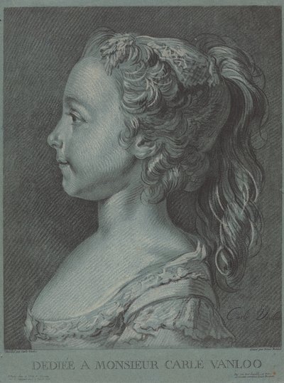 Marie-Rosalie Vanloo door Louis Marin Bonnet