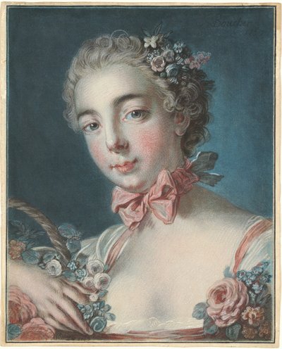 Tête de Flore, 1769 door Louis Marin Bonnet