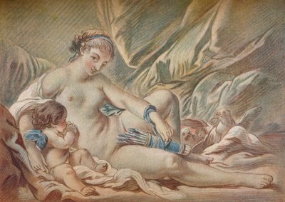 Venus en Cupido, 18e eeuw, 1919 door Louis Marin Bonnet