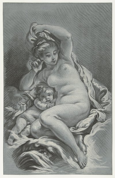 Venus en Cupido door Louis Marin Bonnet