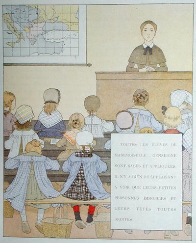De leerlingen van juffrouw Genseigne, illustratie uit 