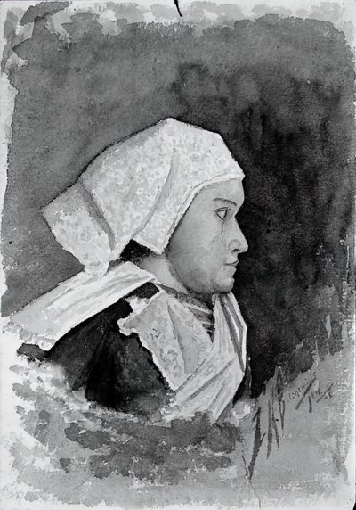 Bretonse Boerin, 1884 door Louis Michel Eilshemius