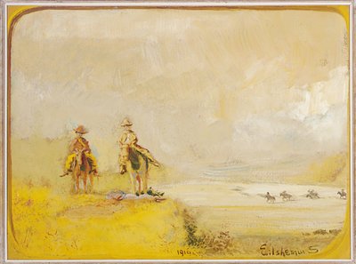 Verkenners te paard door Louis Michel Eilshemius