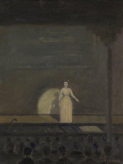 De concertzangeres door Louis Michel Eilshemius