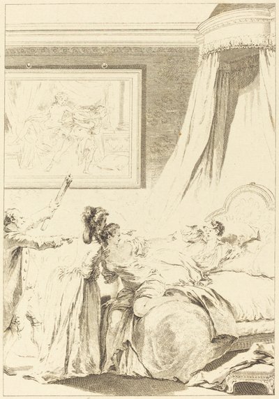 De gestrafte Gaskonjer door Louis Michel Halbou and Antoine Jean Duclos after Jean Honoré Fragonard