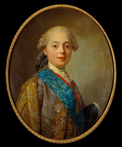 Portret van Lodewijk XVIII, koning van Frankrijk en later graaf van Provence (1755-1824) door Louis Michel van Loo