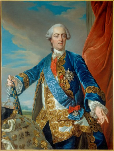Portret van Lodewijk XV door Louis Michel van Loo