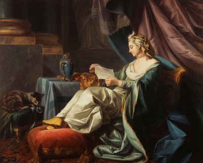 Een Jonge Sultan die een Brief leest door Louis Michel van Loo