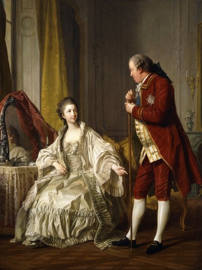 Dubbelportret van de markies en markiezin de Marigny, 1769 door Louis Michel van Loo