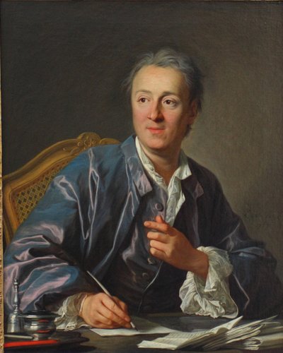 Portret van Denis Diderot 1713-1784, 1767 door Louis Michel van Loo