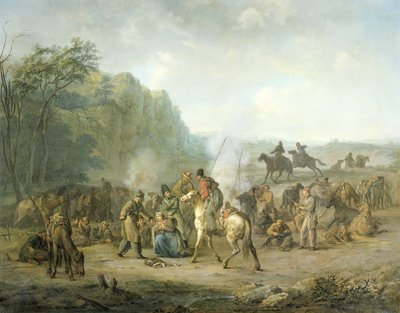 Kozakkenbivak door Louis Moritz
