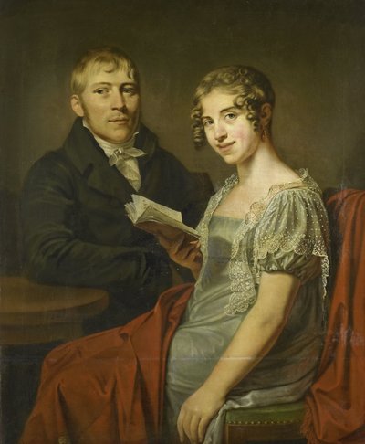 Hendrik Arend van den Brink (1783-1852) en zijn vrouw Lucretia Johanna van de Poll (1790-1850) door Louis Moritz