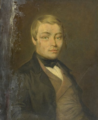 Portret van Rudolf Johannes van den Brink, oudste zoon van Hendrik Arend van den Brink door Louis Moritz