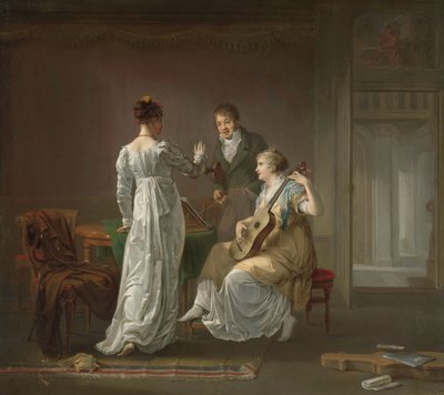 De muziekles door Louis Moritz