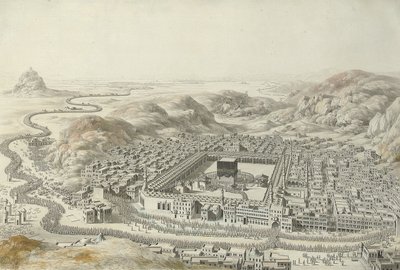 Mekka door Louis Nicolas de Lespinasse
