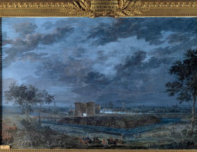 De inname van Gent in de nacht van 10 op 11 juli door Louis Nicolas van Blarenberghe