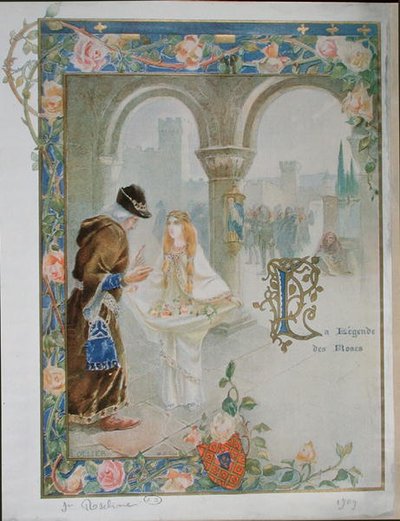 St. Rosalina van Villeneuve (1267-1329) c.1900 door Louis Ollier