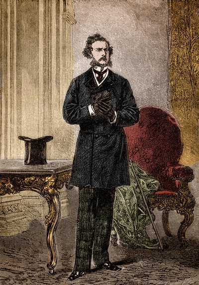 Portret van Phileas Fogg, personage uit 