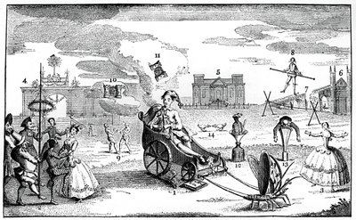 Triomferende Dwaasheid, 1749 door Louis Philippe Boitard