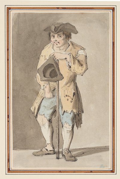 Studie van een bedelaar door Louis Philippe Boitard