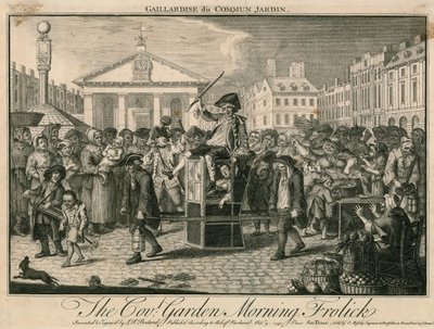 De Covent Garden ochtendpret door Louis Philippe Boitard